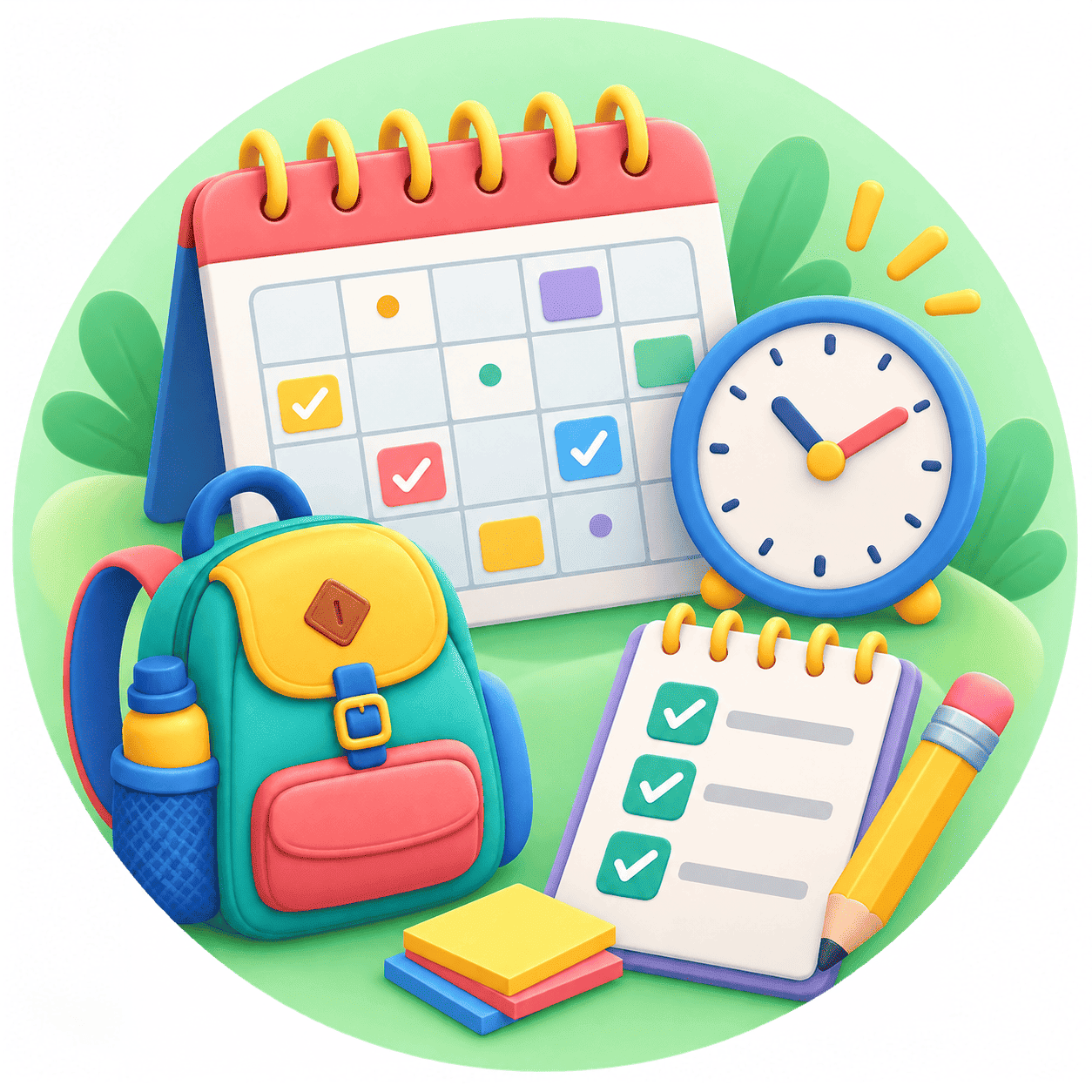 Recursos infantiles de organización y planificación