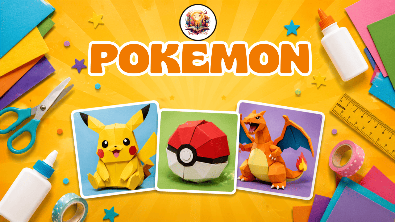 Recortables y origami de Pokémon paso a paso