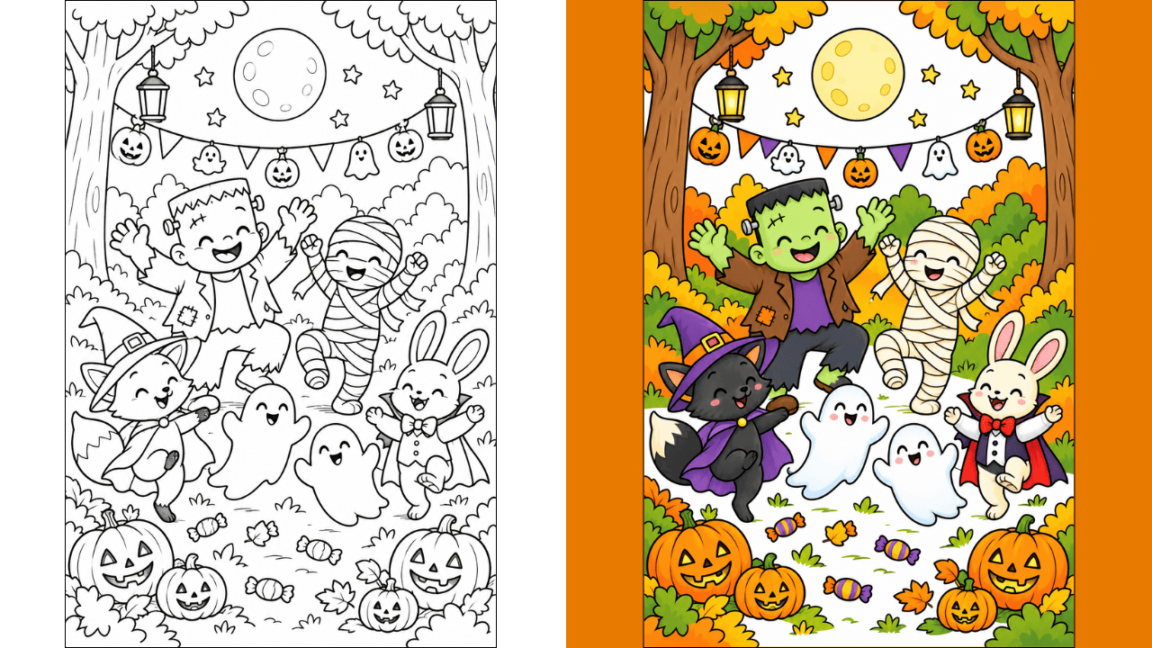 Dibujos de Halloween para Colorear