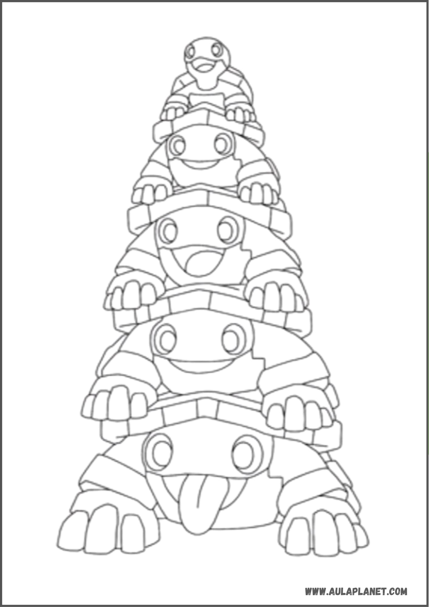 Stacked Turtle, las tortugas apiladas