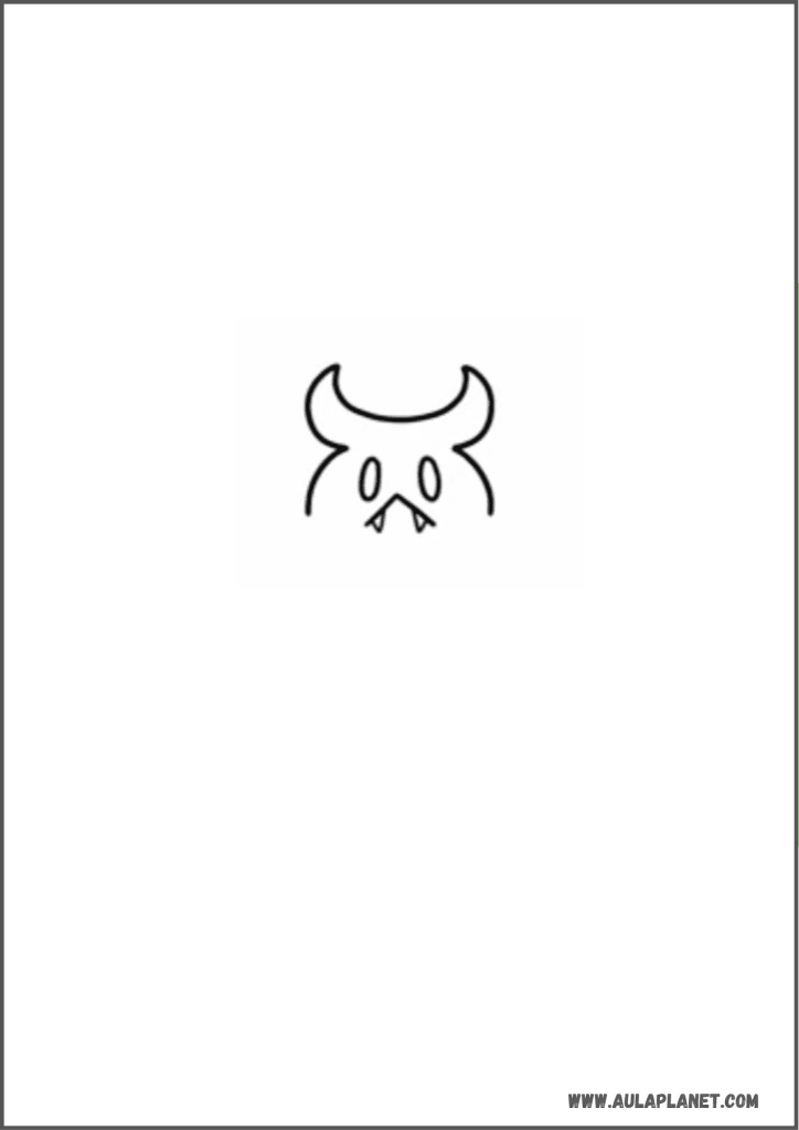 Como dibujar a Pumpkaboo de Pokemon paso 1