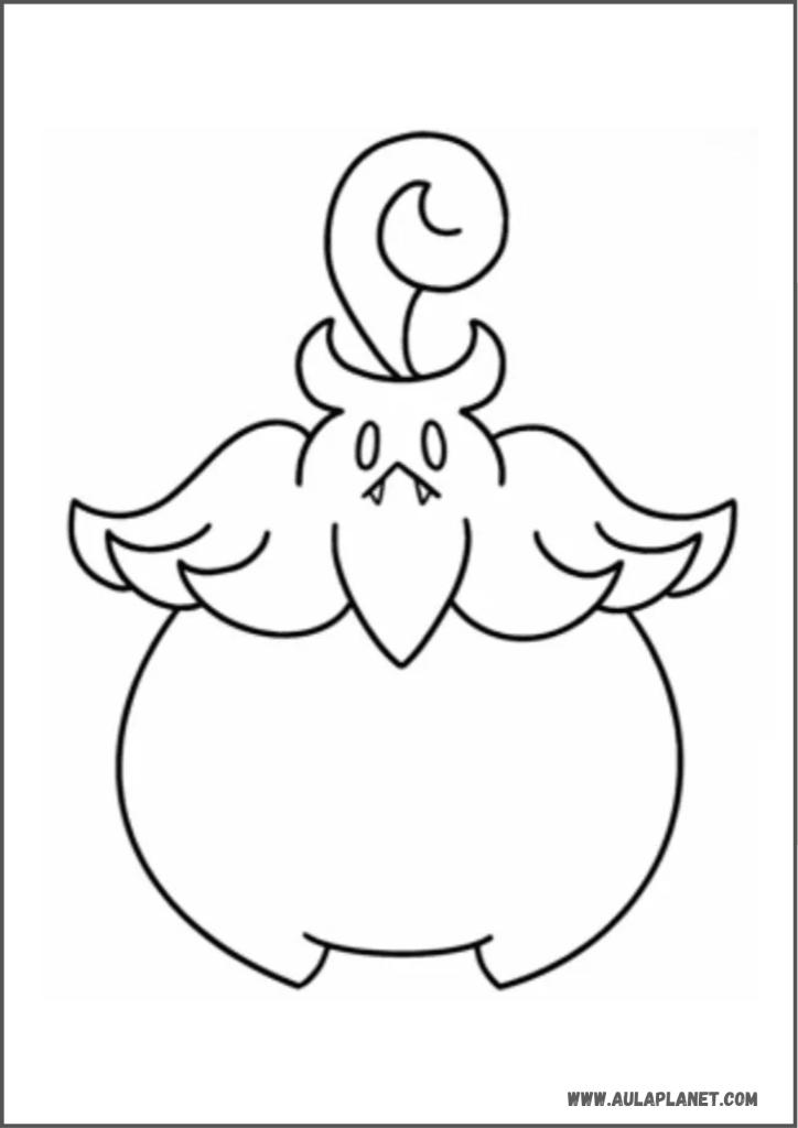 Como dibujar a Pumpkaboo de Pokemon paso 3