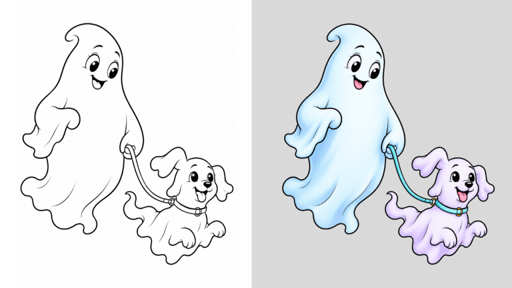 Dibujos de Fantasmas para Colorear