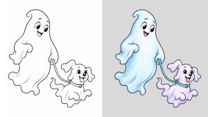 Dibujos de Fantasmas para Colorear