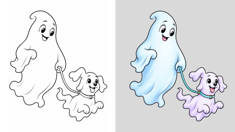 Dibujos de Fantasmas para Colorear